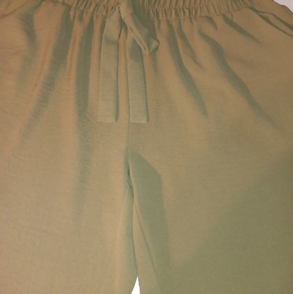 Olive Green Drawstring Pants